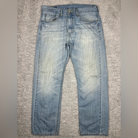 Levi's Jeans Mens 33 x 30 505 Classic Straight Light Wash Denim Basic Casual - Picture 1 of 5